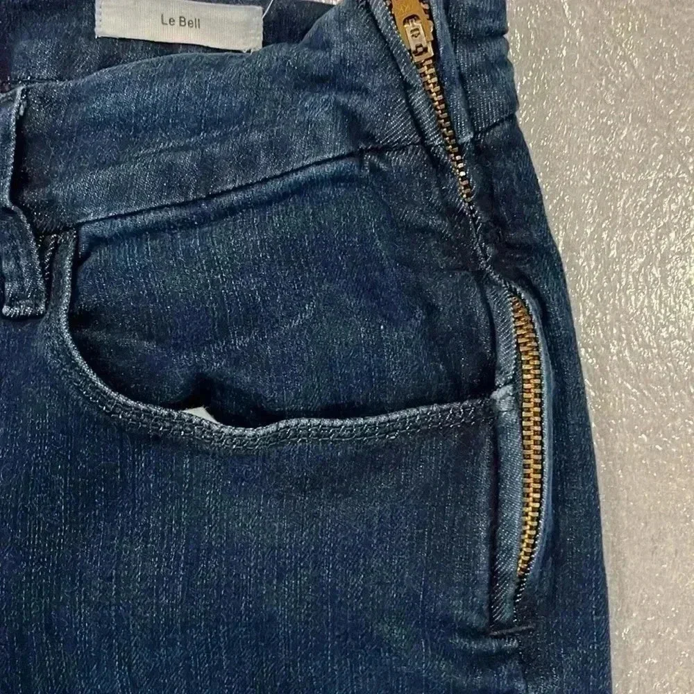 [W30Inseam26] Frame Le Bell Dark Washed High Rise Cropped  Jeans - Picture 7 of 14
